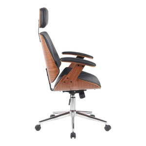 Офис стол Fetseno Black 53x56x123,5 cm - Img 3