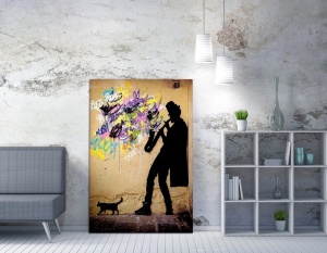 Платно за стена WY40 Multicolour 70x100 cm - Img 2