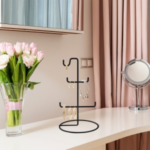Поставка за бижута TK Черен 15x15x27 см - Img 3