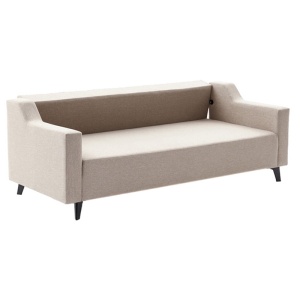 Разтегателен диван за 3 места PWF-0592 текстил крем 230x90x74см - Img 4