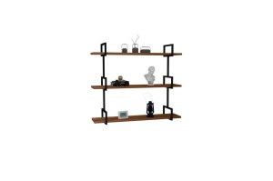 Стенен рафт Uras Nuc 87x76x22,5 cm - Img 4