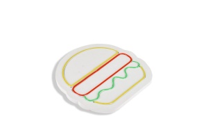 Стенна LED декорация, Hamburger, многоцветен, 28x27x2 см - Img 6