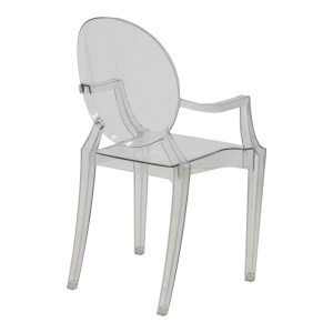 Стол Narova PC прозрачен 43x48x92 cm - Img 2