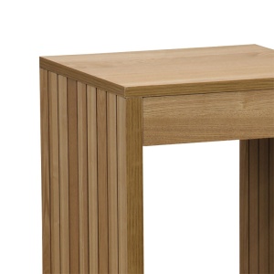 Странична масичка Focused MDF в цвят естествено дърво 40x40x50см - Img 2