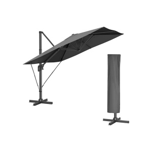 Чадър за тераса Songmics сив 300x300x260 см