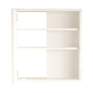 Шкаф за баня с огледало, Bagno, Pako World, бял, 60x14x63 см - Img 4