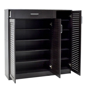 Шкаф за обувки Сантé 30 чифта Венге 120x37x123 см - Img 3