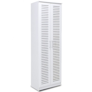 Шкаф за обувки Sante 21 чифта бял 60x37x183 см