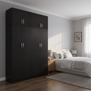 Шкаф с 4 врати, Athos I V6, венге, 160x42x240 см