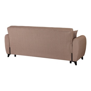 Canapea extensibila cu 3 locuri si spatiu de depozitare, Lincoln, Pako, Bej 226x84x93 cm - Img 5