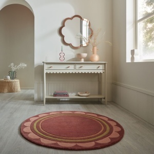 Covor rotund Lois Multicolor 120x120 cm