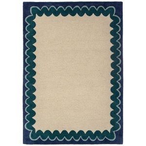 Covor Wiggle Wool Turcoaz 160x230 cm - Img 5