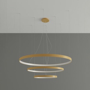 LED полилей 3000K, Rio 55x78x110, златист, 110x110x150 см - Img 2
