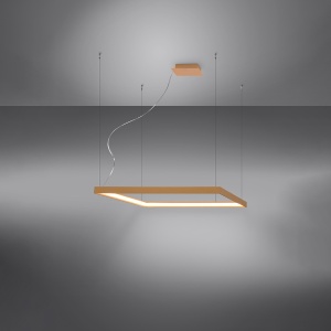 LED полилей 4000K, Nelya, златист, 80x80x150 см - Img 3