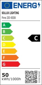 LED полилей 4000K, Pinne, сив, 200x6x6 см - Img 8