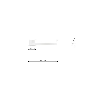 LED полилей 4000K, Rio, бял, 55x62x12.5 см - Img 6