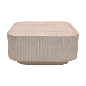 Masuta de cafea, Doric, Pako, Natural 80x80x38 cm - Img 3