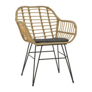 Naoki B Pako World Natural 80x80x78 cm комплект градинска маса и столове 5 броя - Img 5