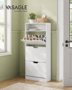Pantofar White Vasagle 60x24x139 cm