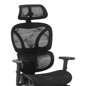 Scaun de birou cu suport picioare, Corus, Pako, Negru 62x69x135 cm - Img 6