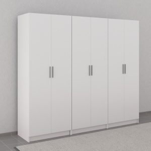 DRESSING CU 6 USI ALB - ELEGANTA SI FUNCTIONALITATE 240X220X50 - Img 1