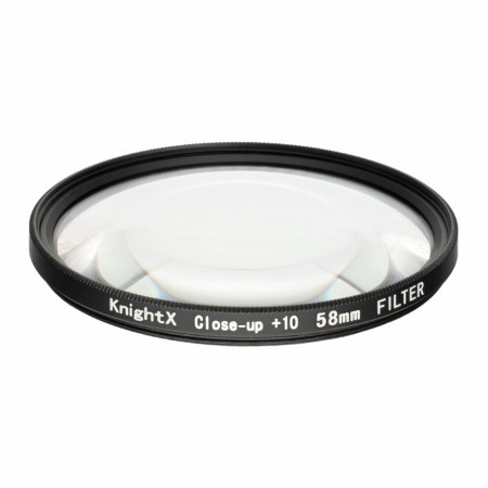 Filtru Macro Close Up +10 KnightX 58 mm Sticla optica Slim