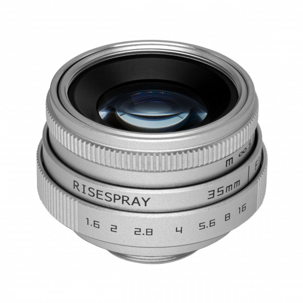 RESIGILAT - Obiectiv Manual Risespray 35mm F1.6 Wide pentru Canon EF-M + Inele Macro