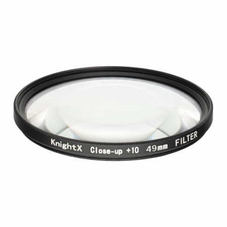 Filtru Macro Close Up +10 KnightX 49 mm Sticla optica SLIM