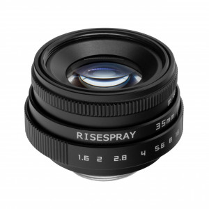Obiectiv Manual Risespray 35mm F1.6 Wide pentru Sony E Mount + Inele Macro