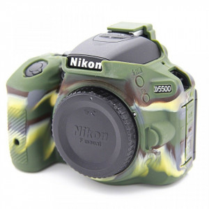Carcasa de protectie din silicon camuflaj DSRL Nikon 5500 5600
