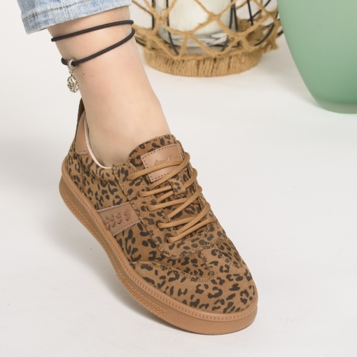Pantofi Casual Piele Naturala F005-016 Camel