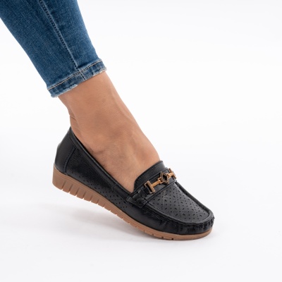 Balerini Piele Naturala 228 Negru