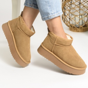 Cizme Piele Naturala Imblanite tip UG Kaki 320-3