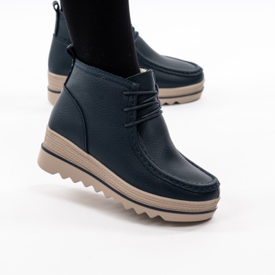 Ghete Piele Naturala Imblanite Talpa Striată Navi MM217B