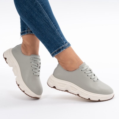 Pantofi Piele Naturala Talpa RELAX F002-534 Verde