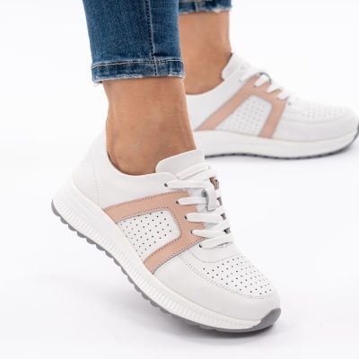 Pantofi Sport Piele Naturala 526 Roz