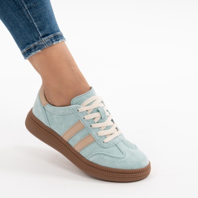 Pantofi Sport Piele Naturala Blue AN8790