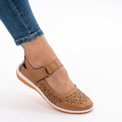 Sandale Piele Naturala camel AN2859