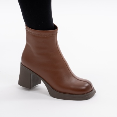 Botine Piele Naturala Maro 1350