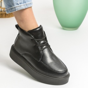 Ghete Imblanite Piele Naturala Negre AW2023-1