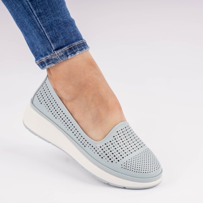 Pantofi Casual Piele Naturala Blue JY3952