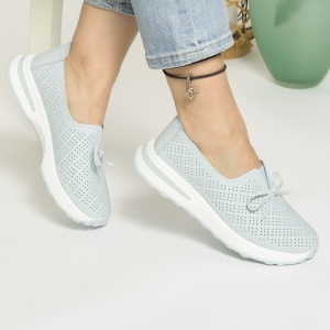 Pantofi Casual Piele Naturala Blue T-5930