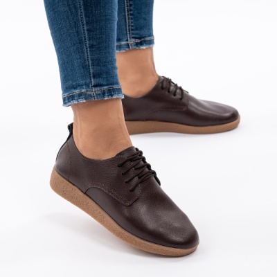 Pantofi Casual Piele Naturala Maro AN1121-5