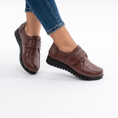 Pantofi Casual Piele Naturala Maro AN551