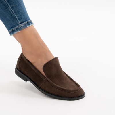 Pantofi Casual Piele Naturala Maro R833