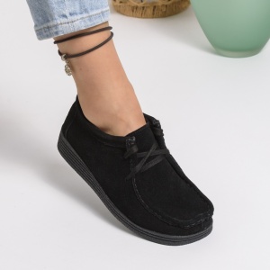 Pantofi Casual Piele Naturala TN1307 Negri
