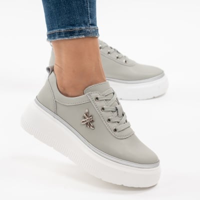 Pantofi Casual Piele Naturala Verde F002-353