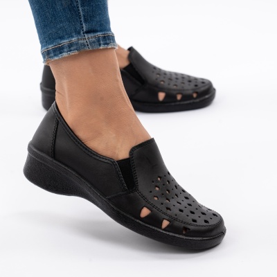 Pantofi Sport Piele Naturala 02-13 Negru