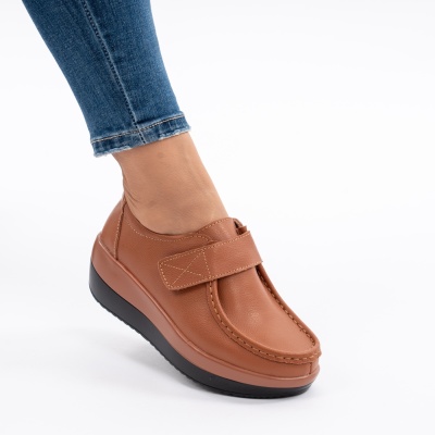 Pantofi Talpa Ortopedica Piele Naturala 1157 Camel