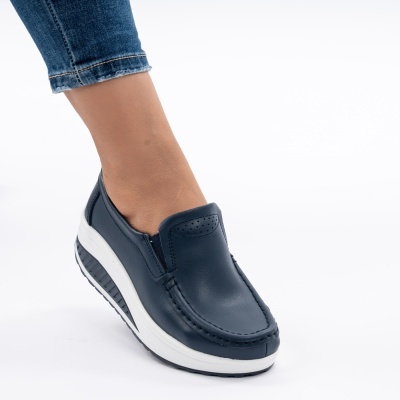 Pantofi Talpa Ortopedica Piele Naturala AN522-2 Navi